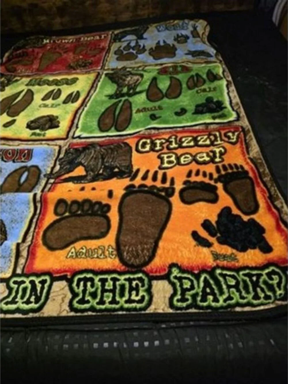 Who Walked in The Park Plush Blanket Throw 51 x 69